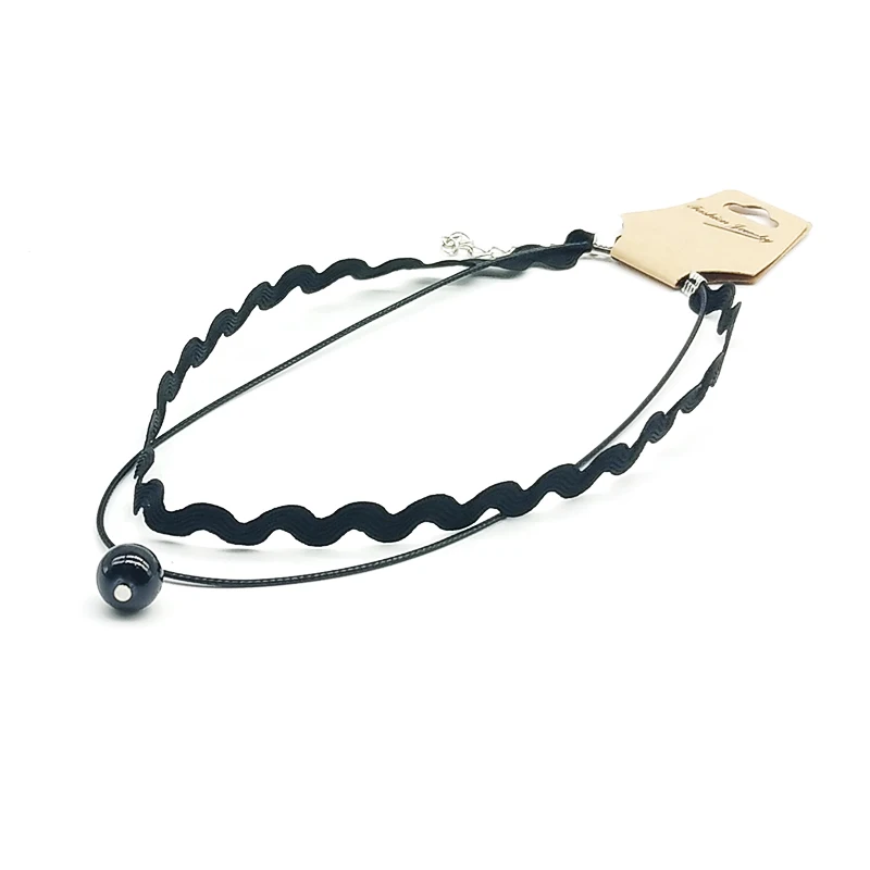 

2019 fashion style Choker Necklace Black Lace Leather Velvet strip women Collar Party Jewelry Neck accessories chokers