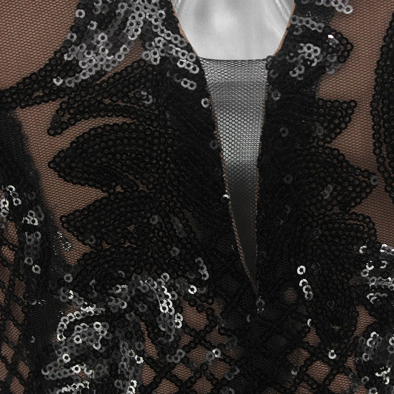 NATTEMAID, платье с открытыми плечами и глубоким v-образным вырезом, женское платье, Vestidos De Fiesta, Сетчатое платье с блестками, элегантные вечерние длинные черные платья макси