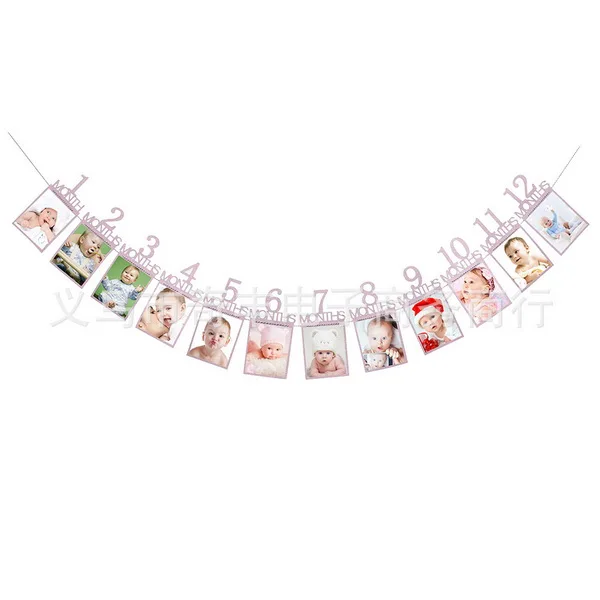 DHL 100 набор практичная фото папка дети подарок на день рождения украшения 1-12 месяцев фото плакат ежемесячная фото стена