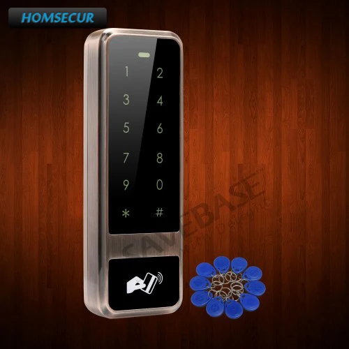 

HOMSECUR Waterproof Red Bronze 125Khz RFID Access Control With Metal Case+Backlight