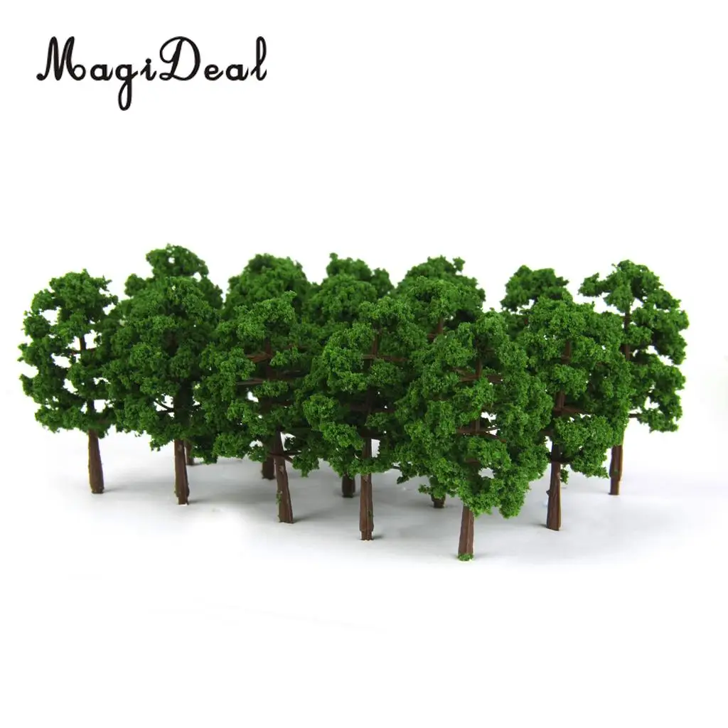 60x Model Trees Layout Train Railway Railroad Garden Architecture Diorama Landscape Scene Scenery 1:150 N Scale