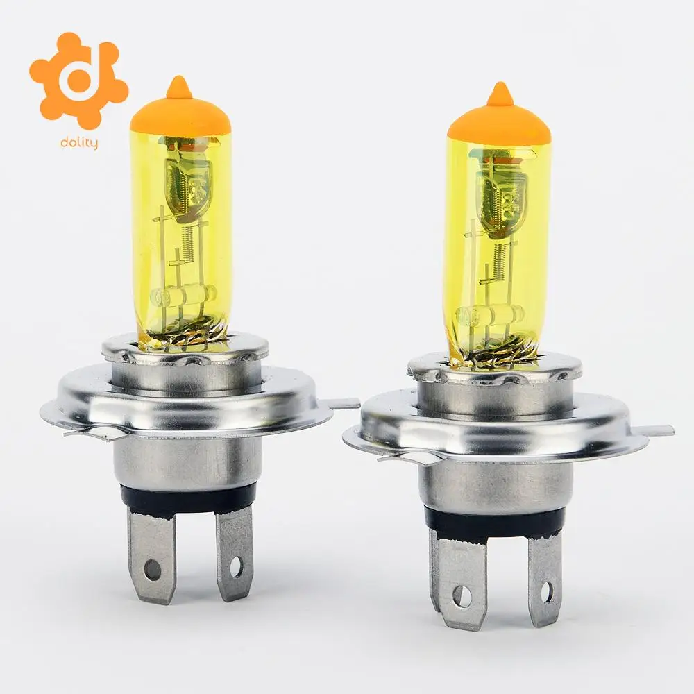 2pcs H4 DC 12V 100w Yellow Led Fog Light Bulbs Halogen Car Parking Headlight