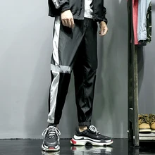 M-5XL! новые осенние мужские уличные модные трендовые повседневные штаны свободные брюки подходят для подростков брюки плюс размер костюмы для хип-хопа