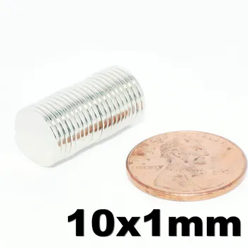 

50PCS NdFeB Disc 3M Adhesive Dia 10x1 mm 0.39" N42 Magnet Strong Neodymium Magnets Rare Earth Permanent Magnet 20 pieces
