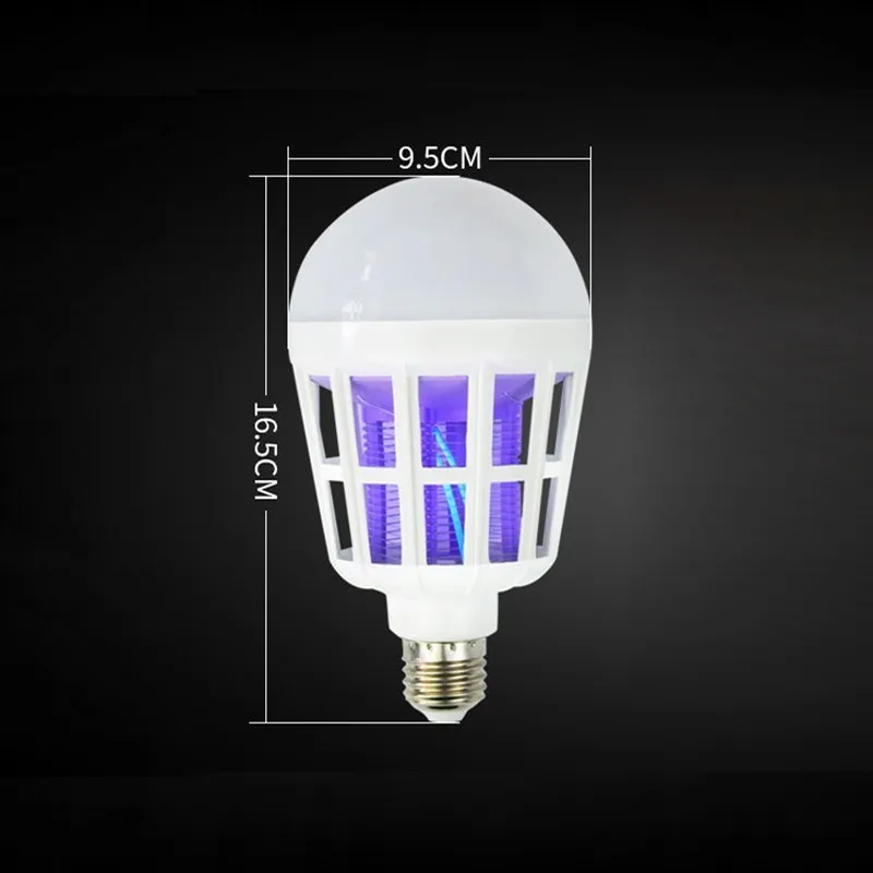 220V 15W E27 LED Bulb With Mosquito Killer Lamp Odorless Electric Fly Bug Insect Zapper Killer Trap 2 in 1 Lamp Night lamps