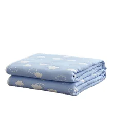 Уютное легкое муслиновое Хлопковое одеяло для детей и взрослых, покрывало для кровати, дивана и дивана, летнее постельное белье, покрывало