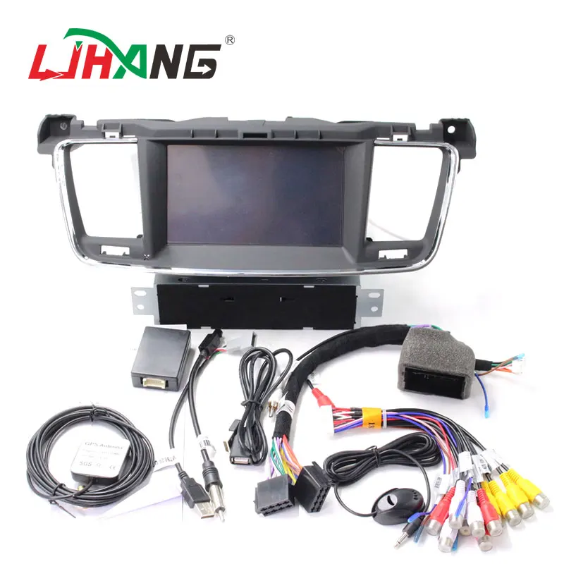 Clearance LJHANG Car DVD Player Android 9.0 For PEUGEOT 508 2011-2017 GPS Navigation 1 Din Car Radio Multimedia Wifi Stereo RDS Canbus IPS 4