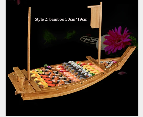 Кухня лодки для суши Sush бамбук/деревянная модель корабля дерево ручной работы простой корабль Sashimi Ассорти холодные блюда табурет ядро