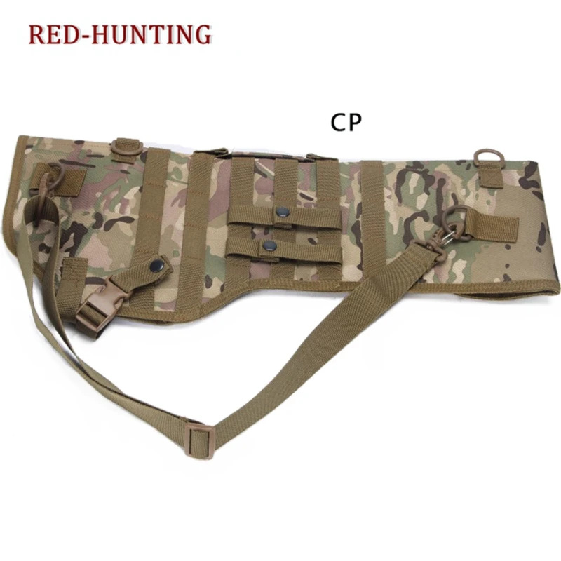 Tactical Pistol Scabbard Holster Molle Rifle Sling Case Bag for