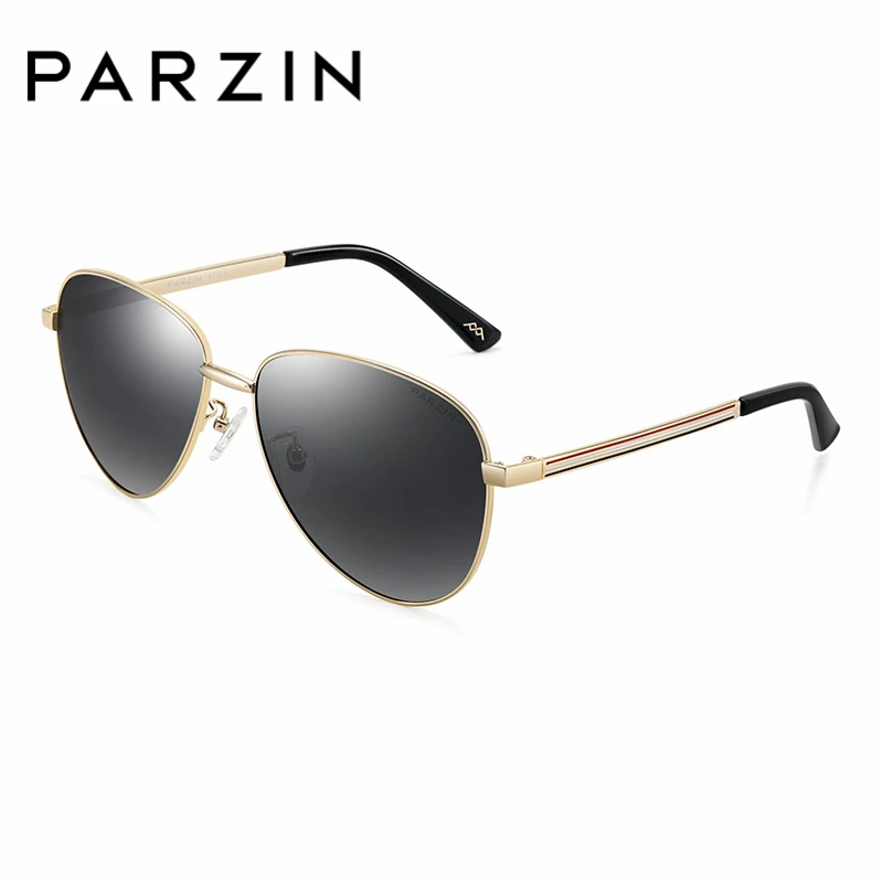 

PARZIN Brand Classic Pilot Polarized Sunglasses Alloy Frame Quality Glasses For Driving Coating Mirror Sun Glasses With Box 8166