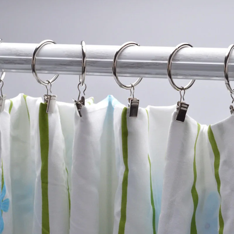 Practical New Window Curtain Clip Metal Curtain Drapery Rings