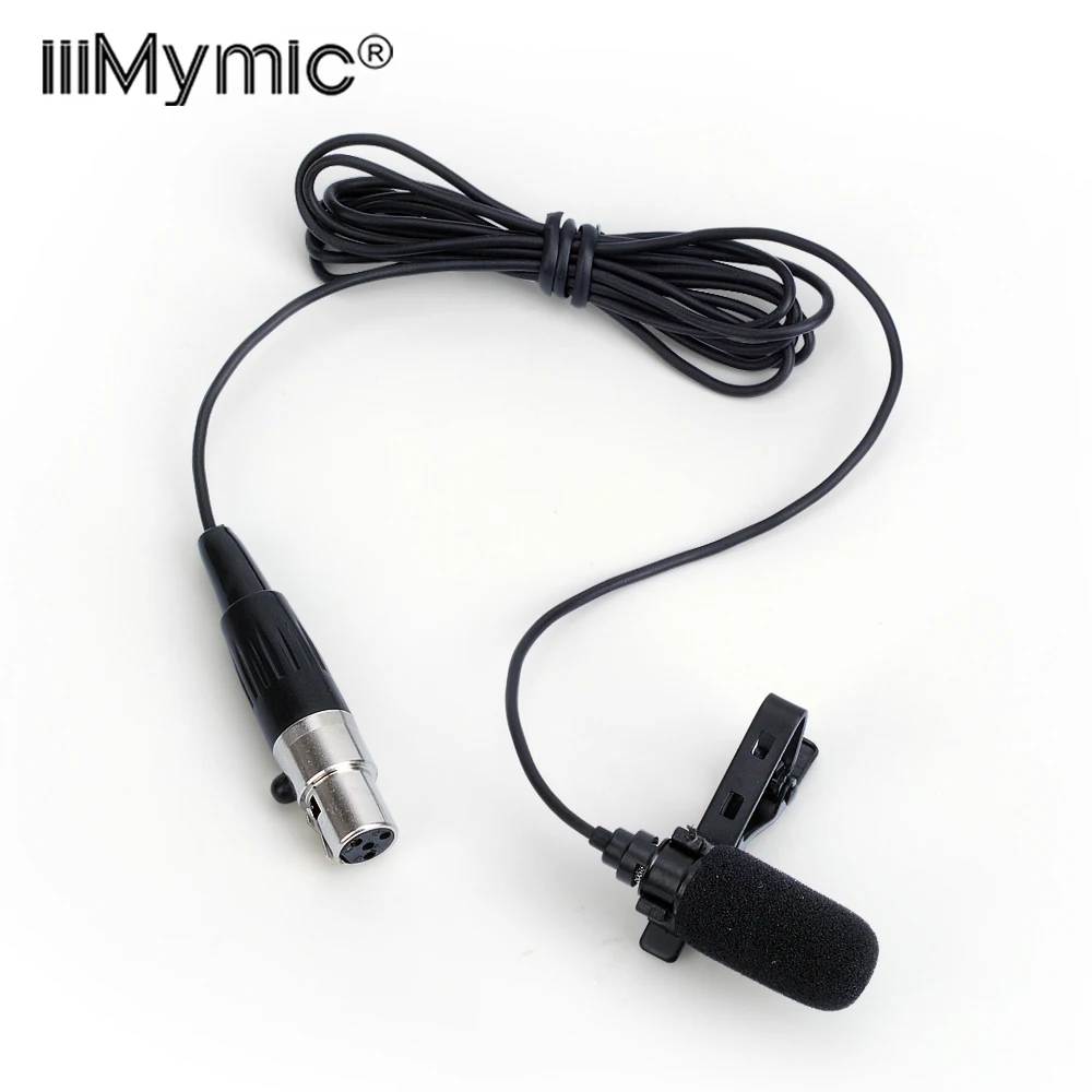 

Large Sound-absorbing !! Professional Lapella Mini Condenser Microphone 4Pin Clip Mic for Shure Bodypack mini 4 Pin XLR TA4F