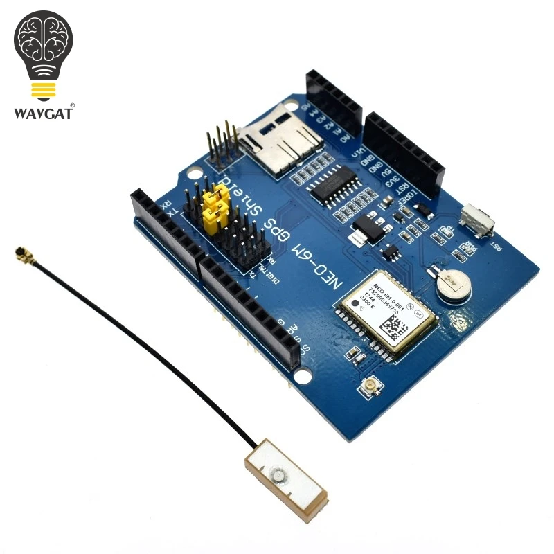 Плата расширения WAVGAT NEO 6M GPS модуль защиты SPI UART со слотом для SD карты Arduino UNO R3