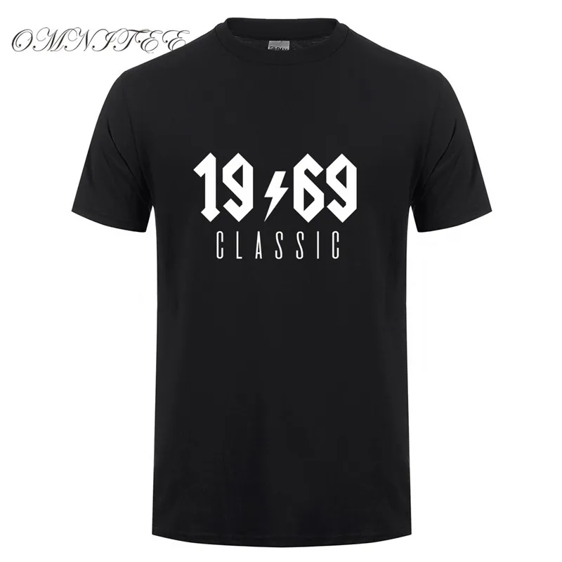 Omnitee модные 1969 классические футболки для мужчин хлопковая Футболка со смешным