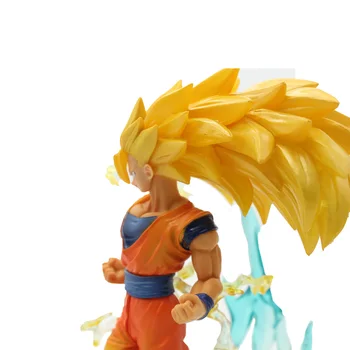 

Chanycore 18CM Japanese Anime Dragon BALL Z Super Saiyan 3 SON GOKU GOHAN Vegeta Kakarotto Action Figure PVC Model Toy
