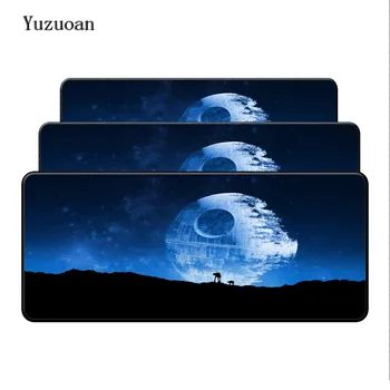 

Yuzuoan Lock Edge Mouse Desk mats For Speed strength of 90x40 cm Star Wars Gamer mouse pad mousepad Fashion Laptop Notebook Mats