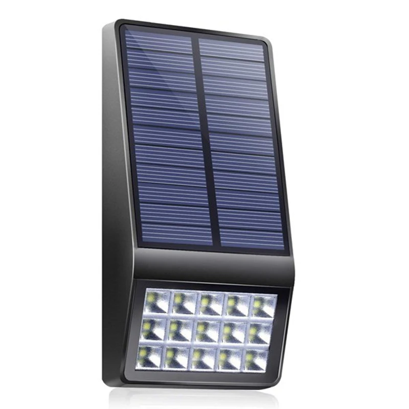 Solar Lights Outdoor 15 LED Solar Powered Lights DIM Mode with Motion