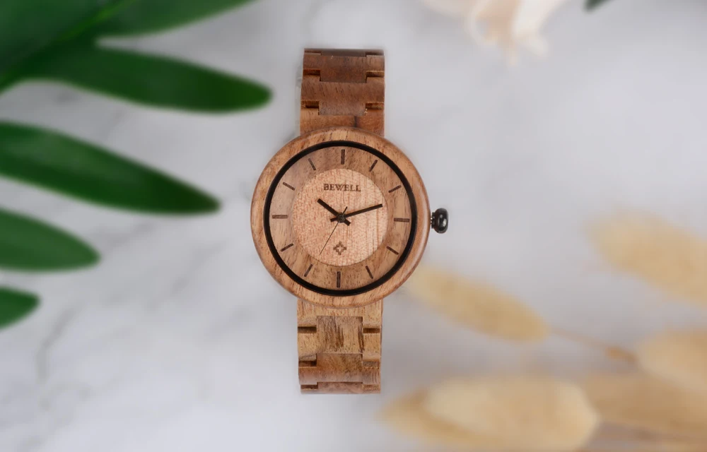 BEWELL WOODEN WATCH
