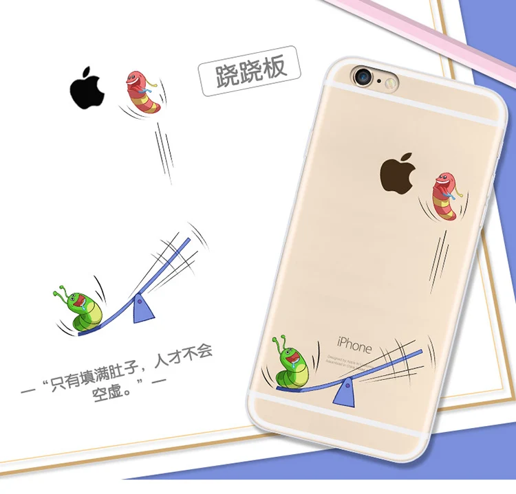 New Cute Cartoon Mobile Phone Cases For iphone 6s 6s plus Transparent Cases cover For apple iPhone 6 6plus Mobile Phone Shells (21)