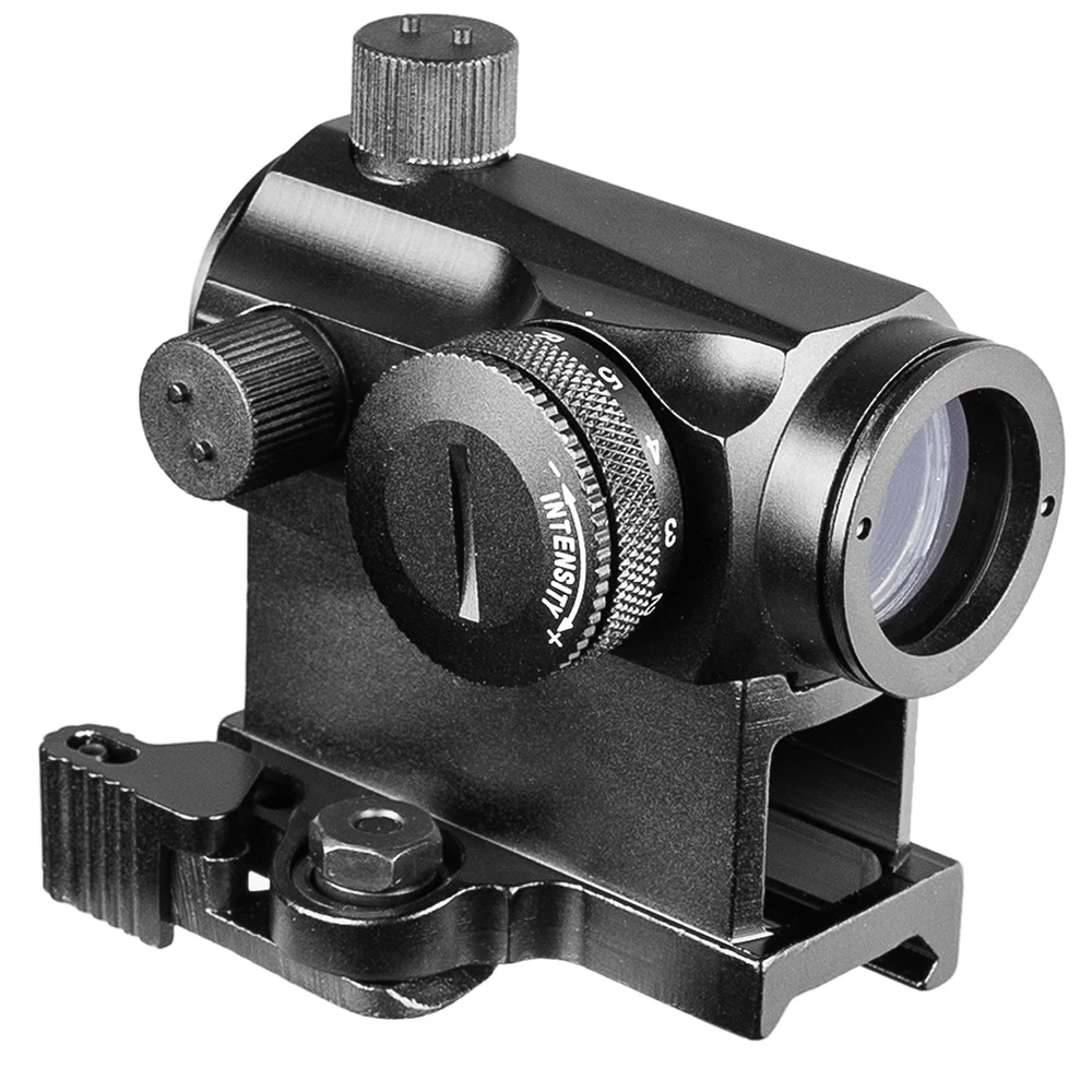1X20 Hollow Plate Rifescope Sight Illuminated Sniper Red Green Dot With Quick Release Scope Hunting | Спорт и развлечения