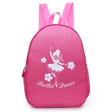 Розовый балетный рюкзак для девочек, водонепроницаемый холщовый рюкзак, мешки для балетной одежды, красный принт, балерина, детский балетный подарок, рюкзак для танцев
