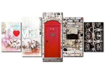 

Multi-picture Combination Diamond Painting Full Square Door Landscape Diamond Mosaic Scenic Home Decor 5pcs/set Handmade