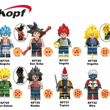 Строительные блоки Dragon Ball Z Gogeta Сон Гоку Вегета вегетто мира сон Гохан канба Tapion фигурки модель игрушки для детей KF6069