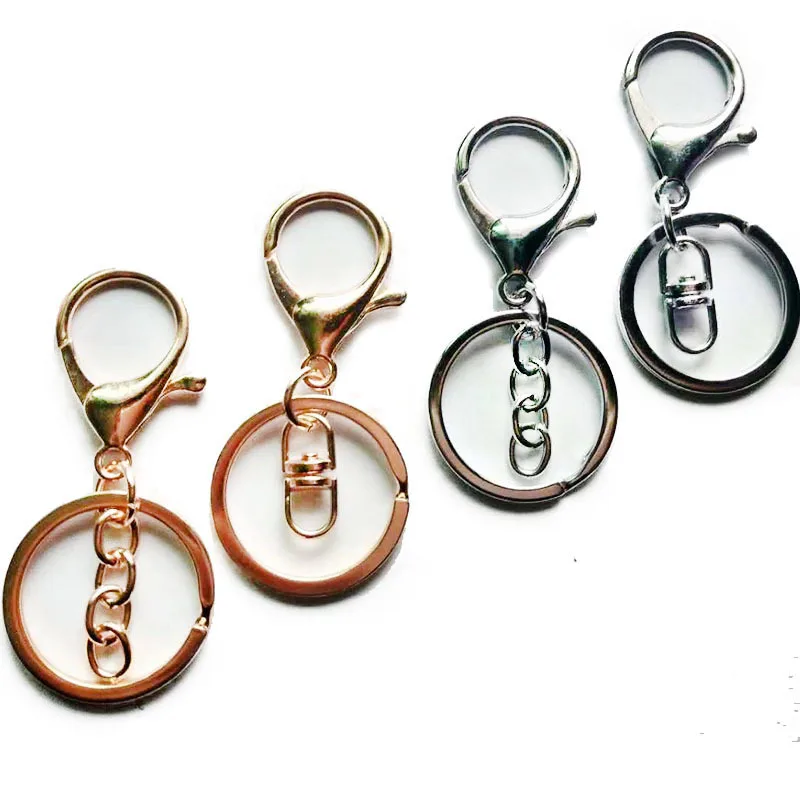 

30MM environmental protection key chain color protection plating oil wild lobster buckle DIY jewelry accessories