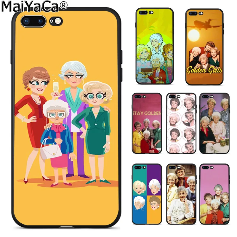 

MaiYaCa The Golden Girls Luxury Fashion 2D Phone Case for Apple iphone 11 pro 8 7 66S Plus X 5S SE XS XR XS MAX Cellphones