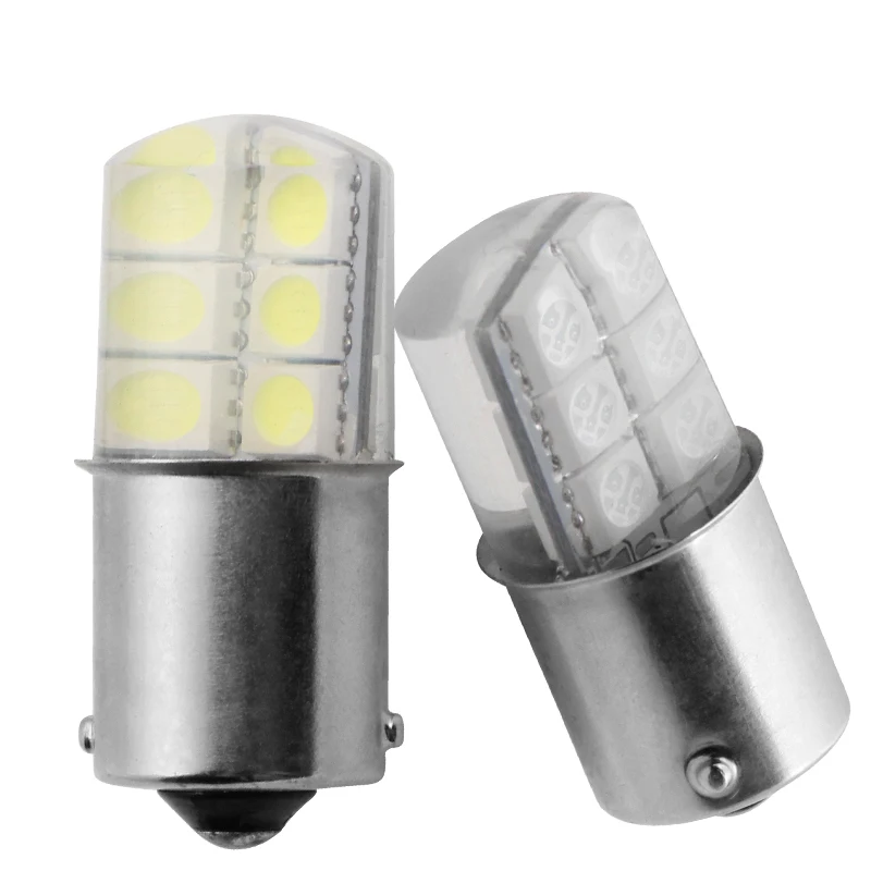 1 шт. автомобильный 1156 COB светодиодный светильник BA15S P21W 5050 Smd 6 Led авто тормозной