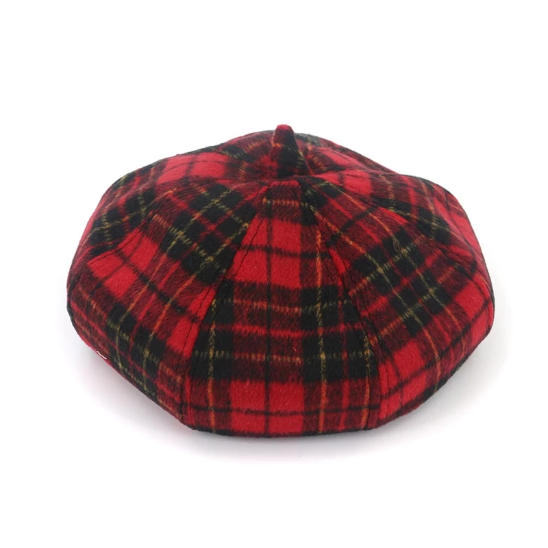 SYi Qarce,, стиль, весна-зима, клетчатый восьмиугольный берет, шапка художника, шапка художника, лучший подарок для девушек, женский берет, шапка, NM352-5