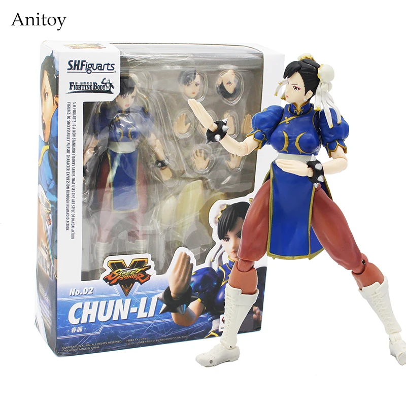 

SHFiguarts Street Fighter IV Chun Li Fighting Body PVC Action Figure Collectible Model Toy 14.5cm KT4235