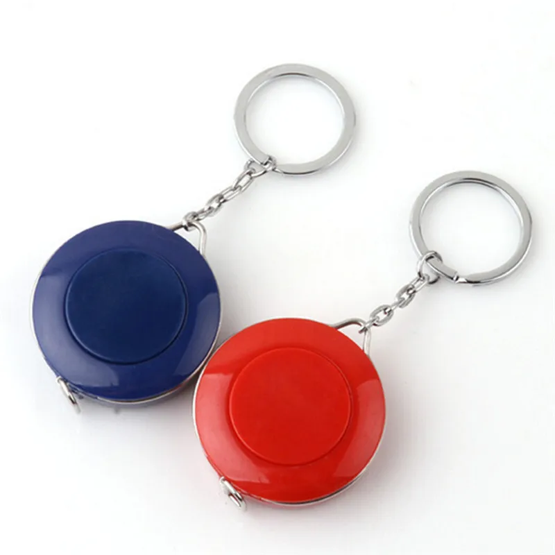 Retractable Body Measuring Ruler Keychian Sewing Cloth Tailor Tape Measure Keyring