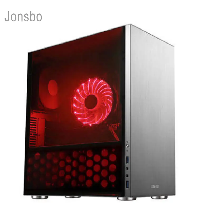 Алюминиевый полупрозрачный корпус JONSBO C3 мини шасси ITX HTPC USB3.0 поддержка платы MATX