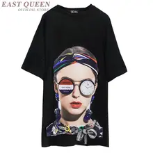 Harajuku панк стиль Женщины Рисунок Печатный уличная femme свободная повседневная одежда с круглым вырезом с короткими рукавами футболка AA3757 Y A