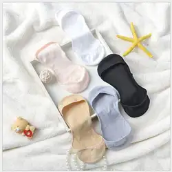 2018 новые хлопковые сбоку стелс носки-башмачки Силиконовые противоскользящей baotou мелкой Носки полые Обувь на высоком каблуке
