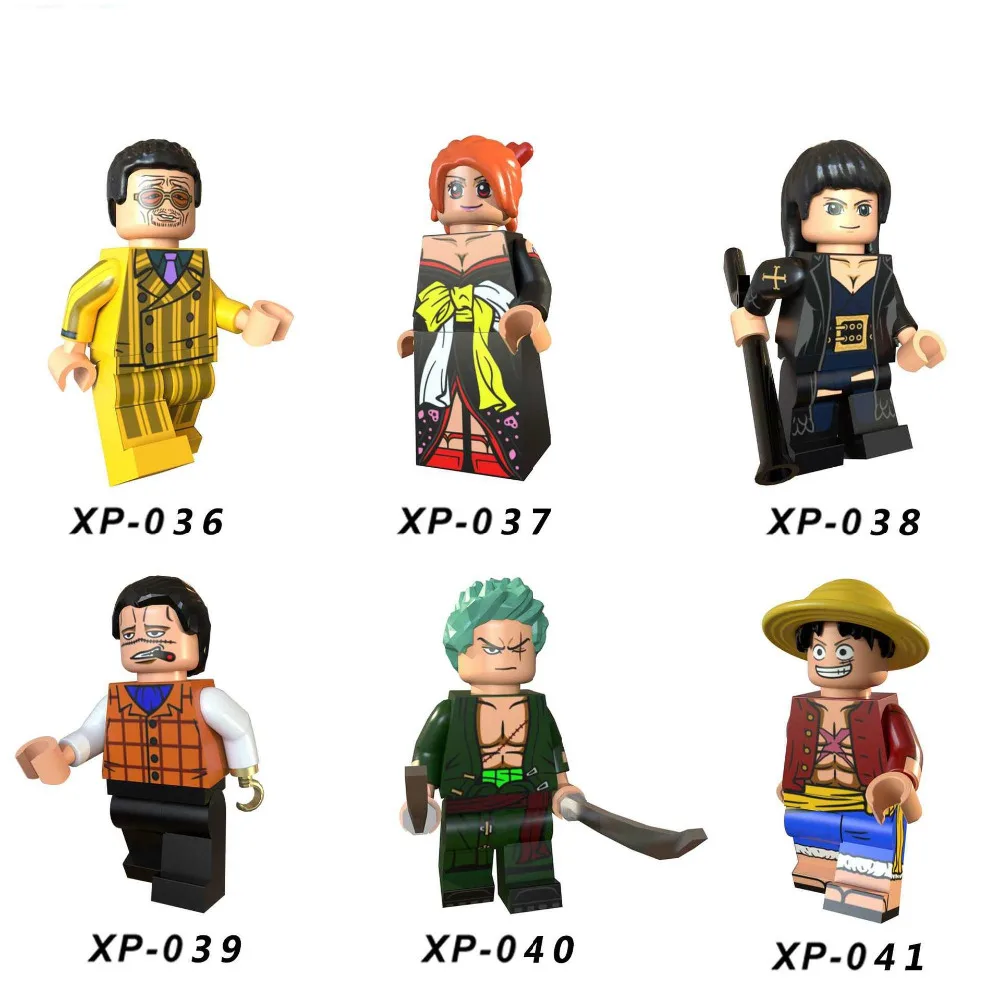

Legoings Figures Film and Video Animation One Piece Building Blocks Figurines Toys for Children