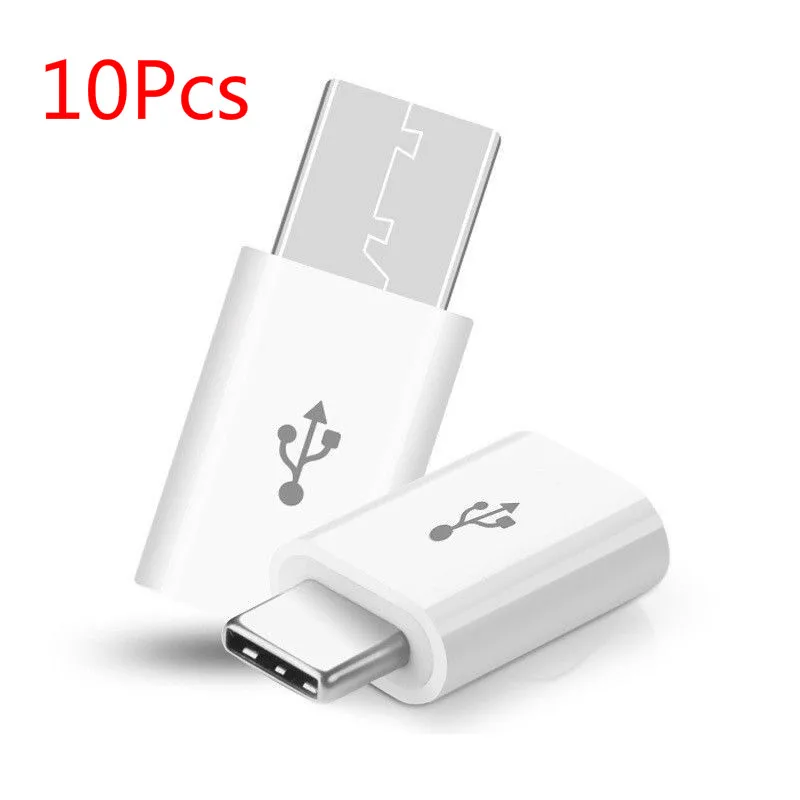 10 упаковок USB-C type C штекер к Micro USB Женский адаптер переходник USB 3,1 10x оптом
