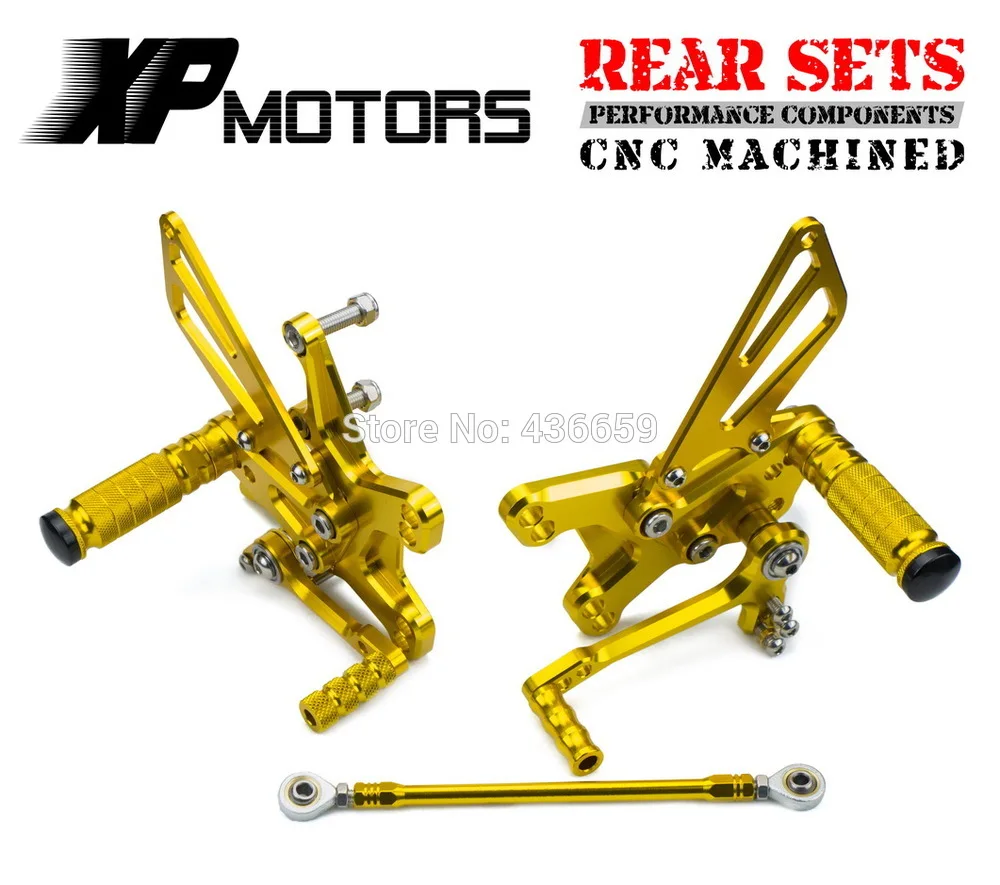 

Gold Adjustable Foot Peg CNC Racing Rearset Rear Sets For Kawasaki Ninja ZX-10R 2011 2012 2013 2014