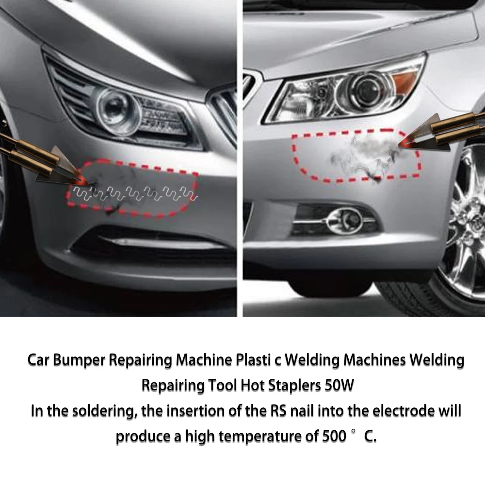 

Meterk Car Bumper Repairing Machine Plastomer Welding Machines Welding Repairing Tool Hot Staplers 50W