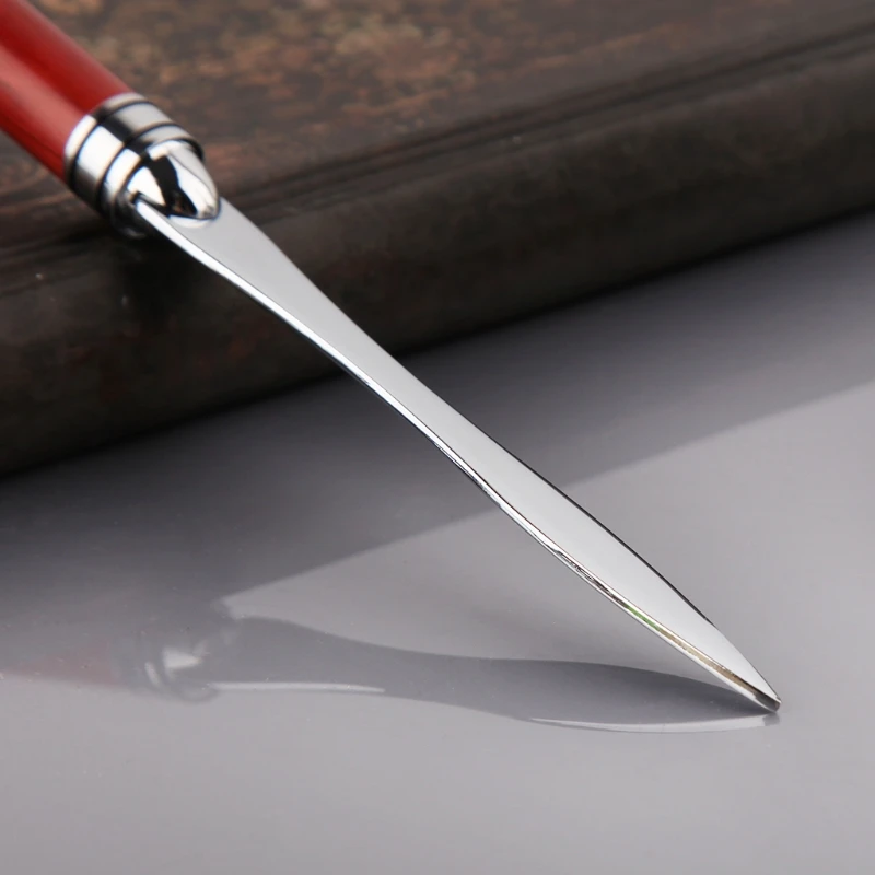Деревянная ручка открывалка для писем из нержавеющей стали нож разделенный файл конверты канцелярские принадлежности