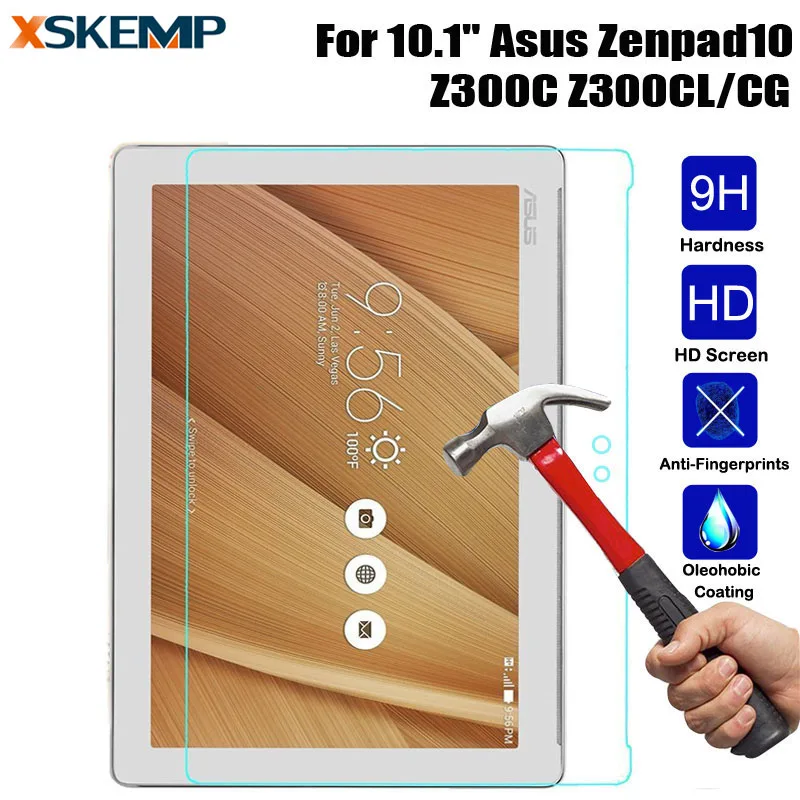 

Tablet Tempered Glass Screen Protector Protective Film For ASUS ZenPad 10 Z300C Z300CL Toughened 9H Hardness LCD Explosion-Proof
