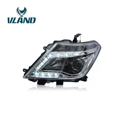 VLAND фабрика для автомобиля налобный фонарь для Patrol светодиодный головного света 2008-2015 патруль Y62 H7 объектив фары Plug And Play + H7/D2H +