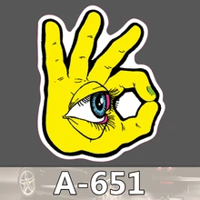 A-651 Augapfel Wasserdichte Kühle DIY Aufkleber Für Laptop Gepäck Skateboard Kühlschrank Auto Graffiti Cartoon Aufkleber
