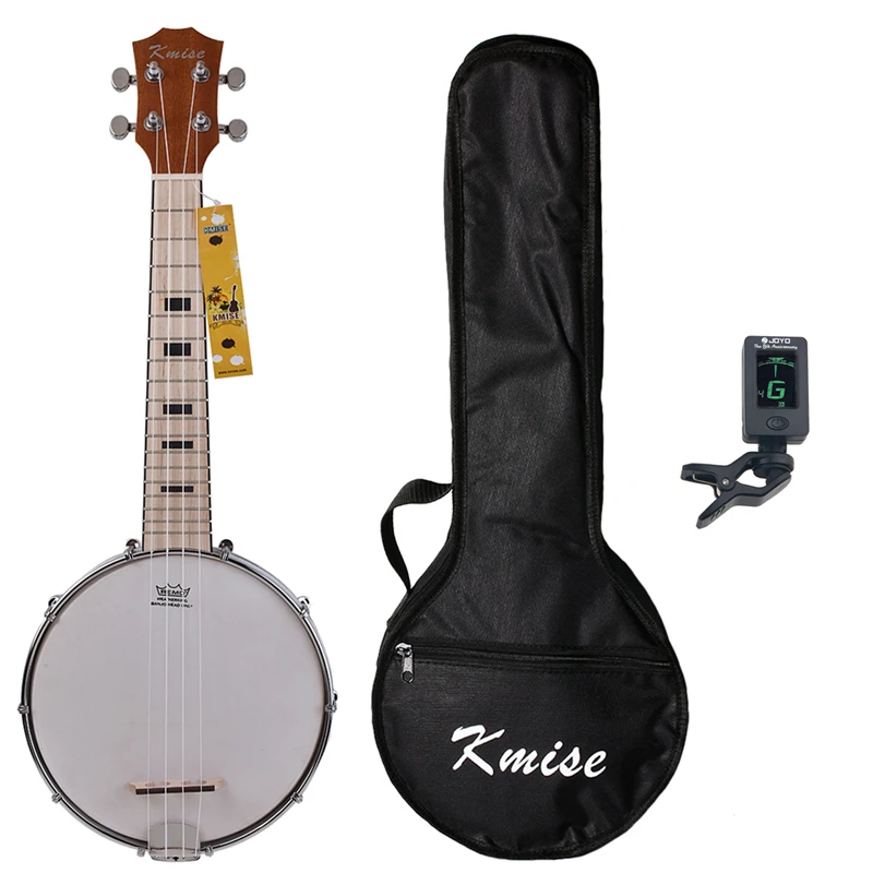 Kmise Banjo Ukulele 4 String Ukelele Uke Concert 23 Inch Size Maple met Zak Tuner Kmise Banjo Ukulele 4 String Ukelele Uke Concert 23 Inch Size Maple met Zak Tuner