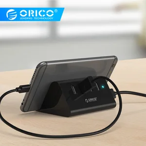 ORICO USB HUB High Speed Mini 4 ports USB2.0/USB3.0 HUB for Desktop Laptop with Phone and Tablet Holder -Black/White(SHC) ORICO USB HUB High Speed Mini 4 ports USB2.0/USB3.0 HUB for Desktop Laptop with Phone and Tablet Holder -Black/White(SHC)