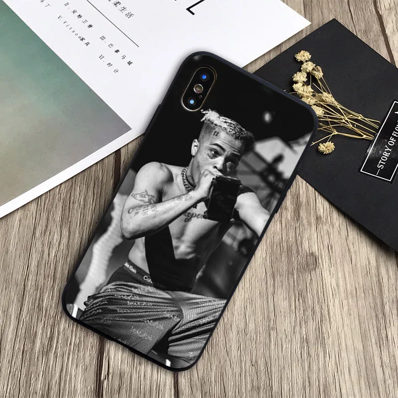 iphone 6s phone case Rap Singer XXXTentacion MC Cover Soft Silicone black Phone Case For iPhone 6 6plus 7 8plus 5 5S 5C SE For iPhone X XS XR XS Max iphone 6s plus phone case