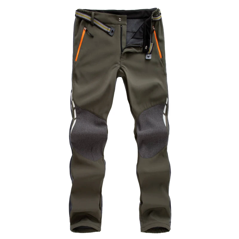 LoClimb reflectante de invierno de los hombres pantalones de senderismo caliente de los hombres de lana polar Softshell pantalones al aire libre senderismo esquí pantalones impermeables AM339 LoClimb reflectante de invierno de los hombres pantalones de senderismo caliente de los hombres de lana polar Softshell pantalones al aire libre senderismo esquí pantalones impermeables AM339