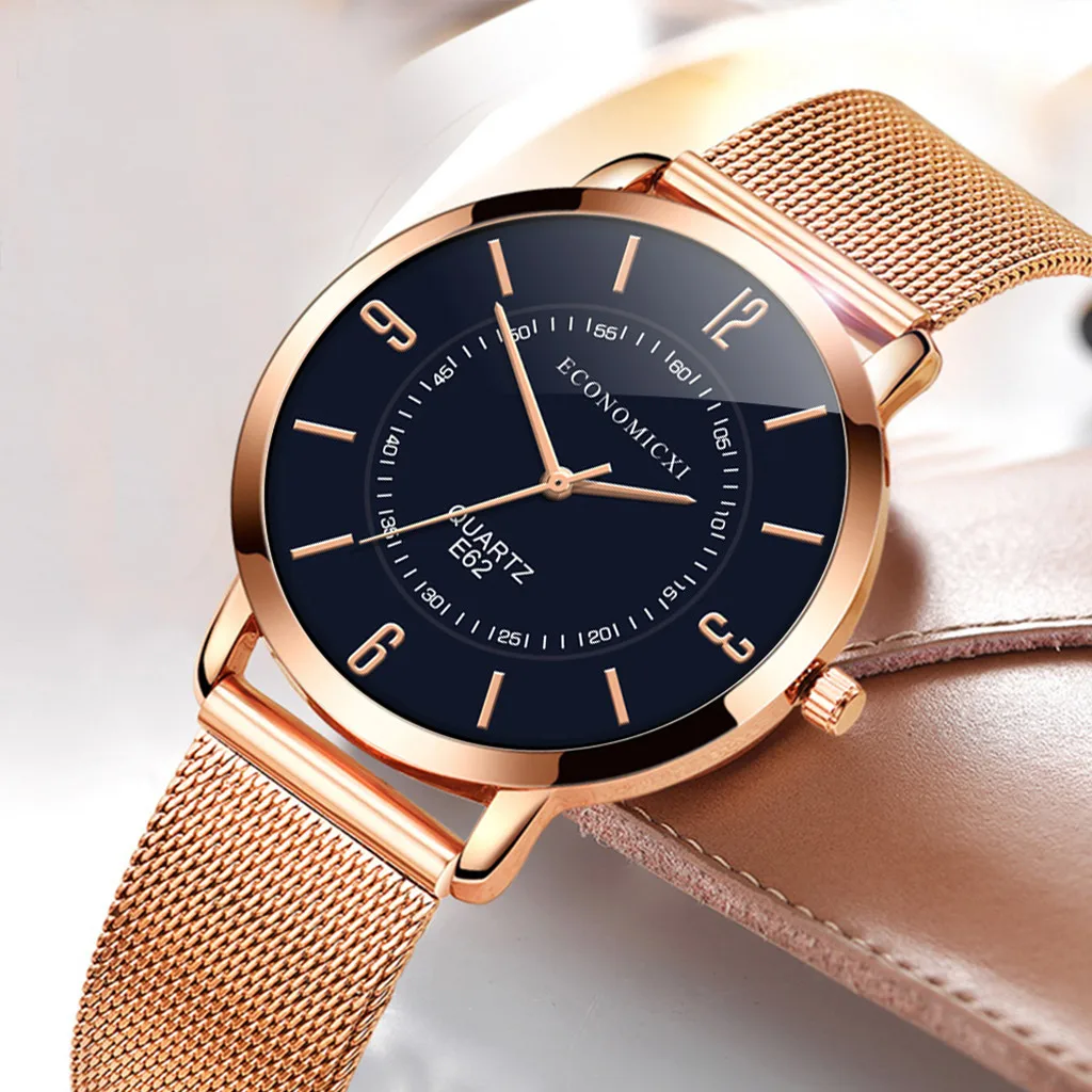 Женские и мужские часы из розового золота и стали, роскошные брендовые Модные кварцевые женские часы, деловые праздничные подарочные часы, наручные часы# AWS - Цвет: E62 C