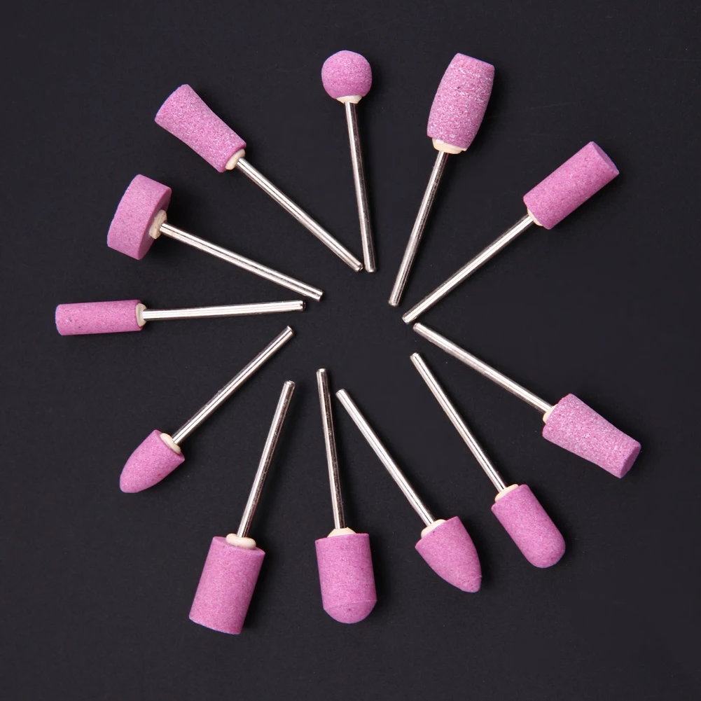 Buy 12 pcs Nail Art Polishing Grinding Heads Nail Art
